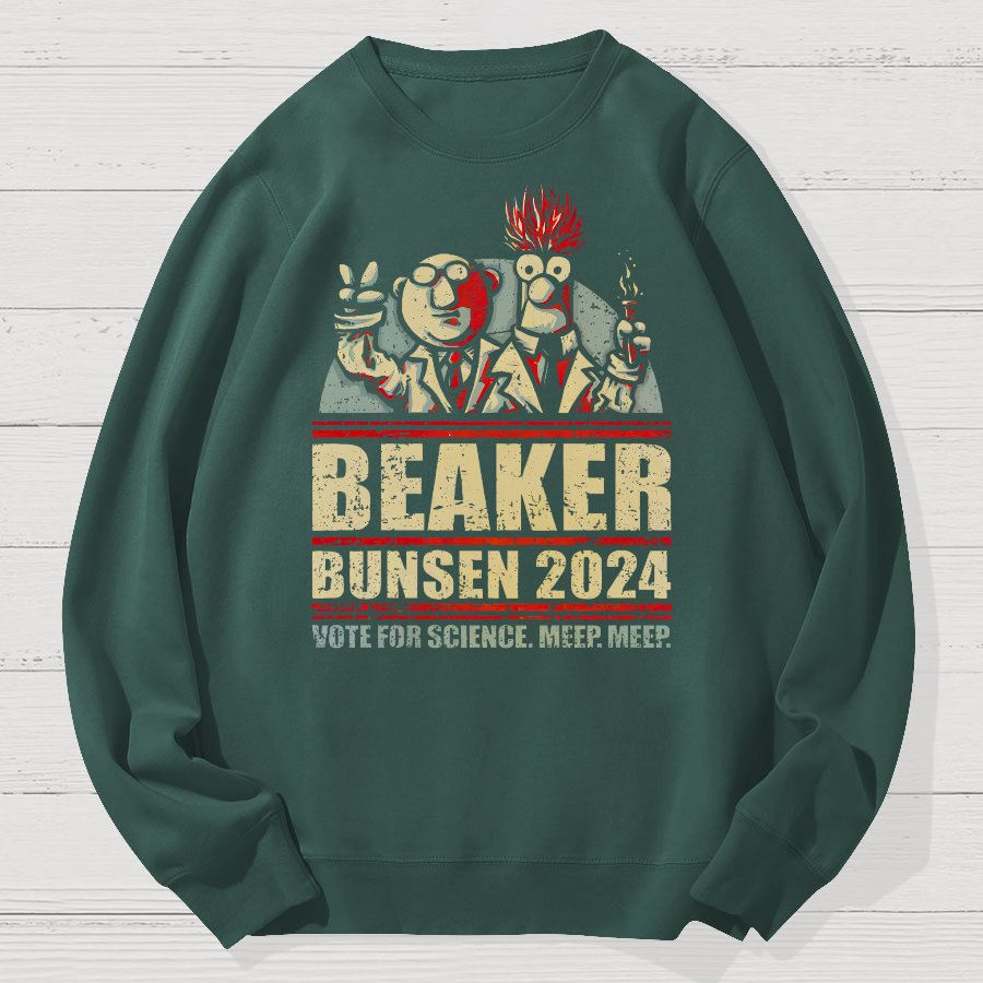 Vote For Science Geek Cotton Sweatshirt
