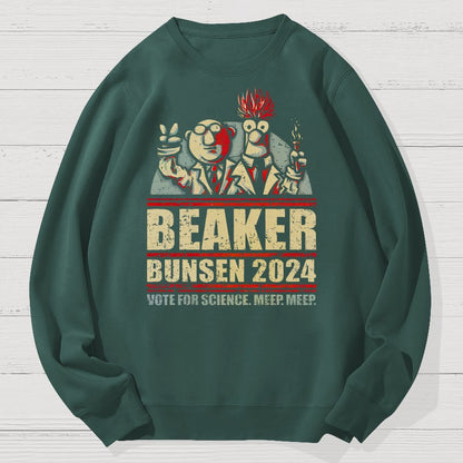 Vote For Science Geek Cotton Sweatshirt