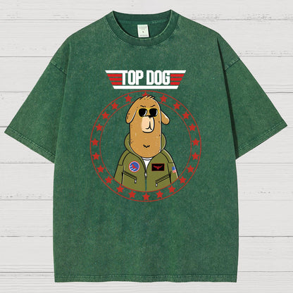 Top Dog.Sarcasm Vintage Distressed T-shirt