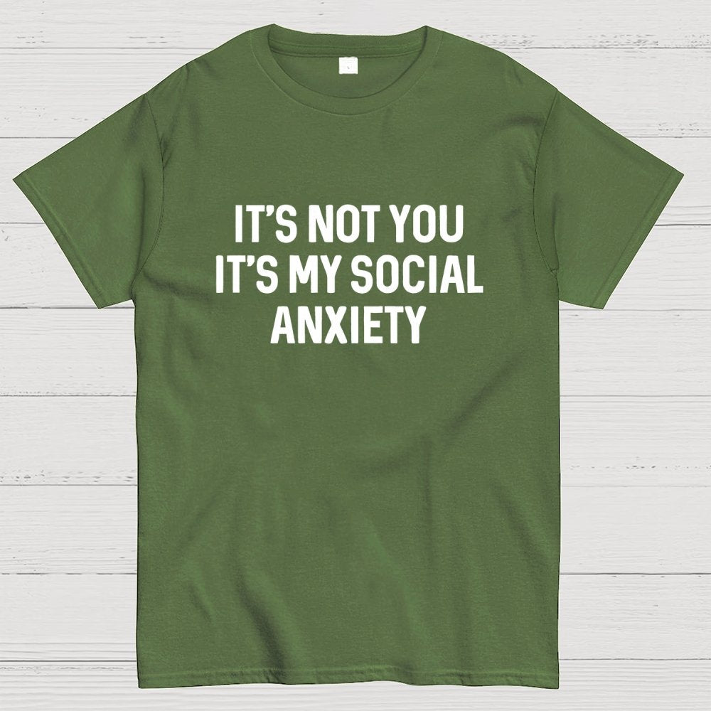 Social Anxiety Funny Humor Geek T-Shirt