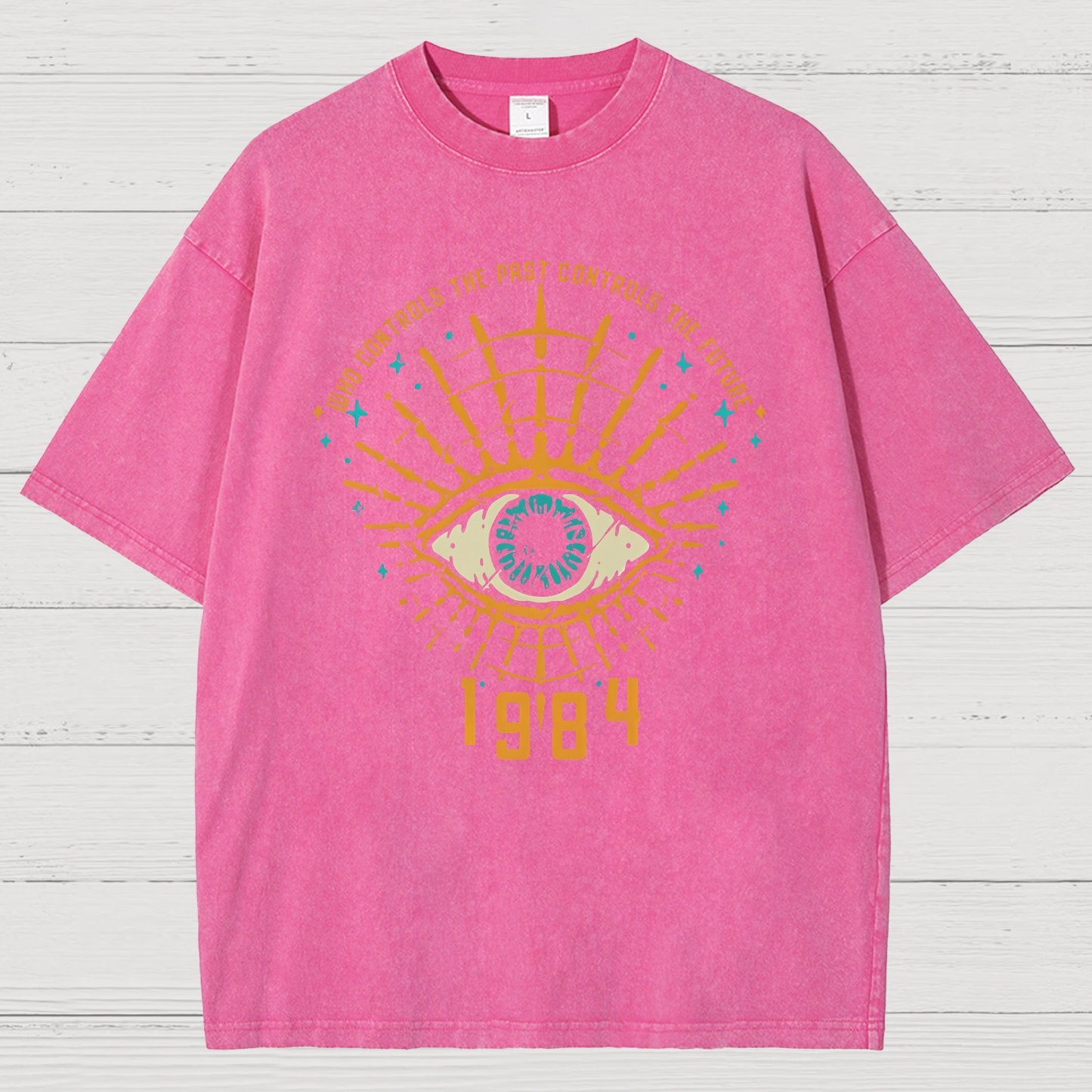 1984 George Orwell Control The Future Vintage Distressed T-shirt