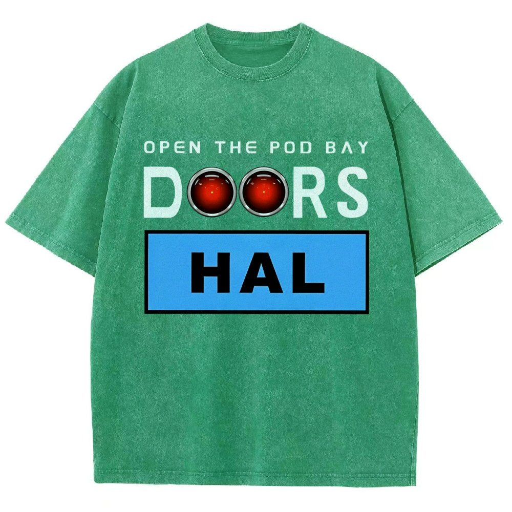 Open The Pod Bay Doors Hal Vintage Distressed T-shirt