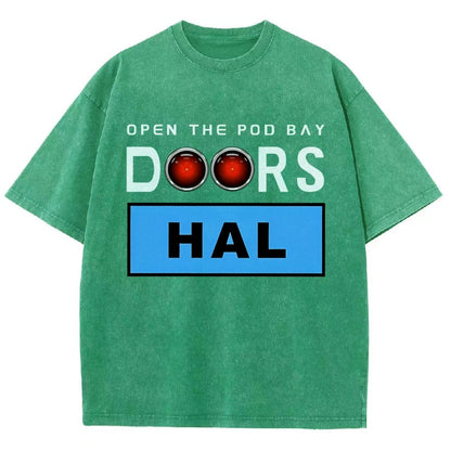 Open The Pod Bay Doors Hal Vintage Distressed T-shirt