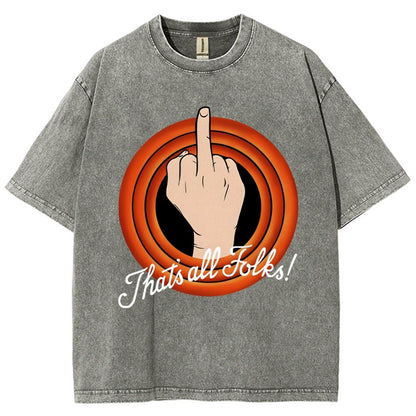 That's All Folks Vintage Distressed T-shirt