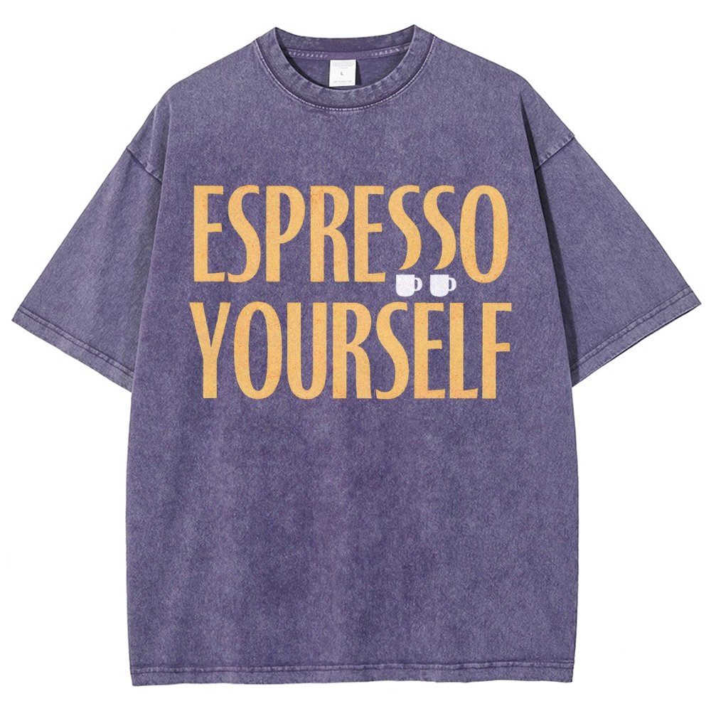 Espresso Yourself Vintage Distressed T-shirt