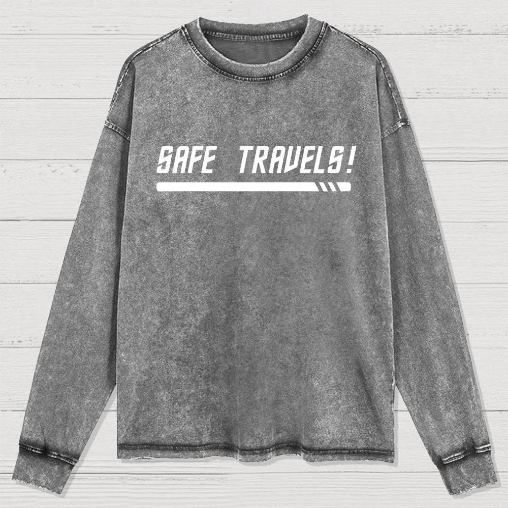 Red Shirt Traveler Washed Long Sleeve Tee