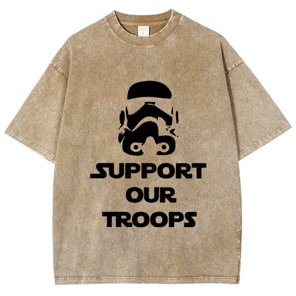 Support Our Troops Vintage Distressed T-shirt