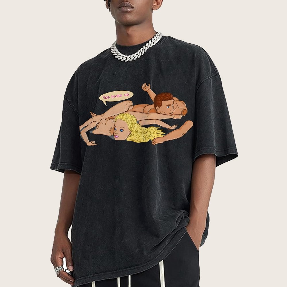 The Break up Vintage Distressed T-shirt