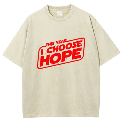 I Choose Hope Vintage Distressed T-shirt