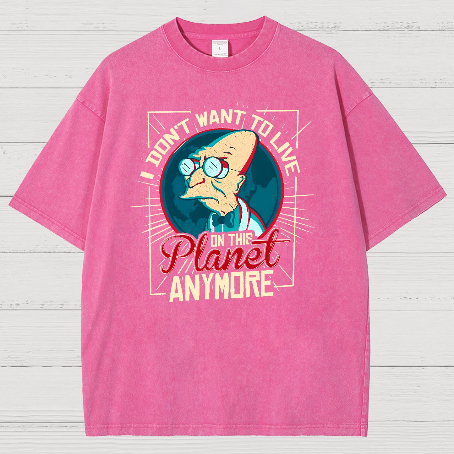 I Don't Want To Live Here Vintage Distressed T-shirt