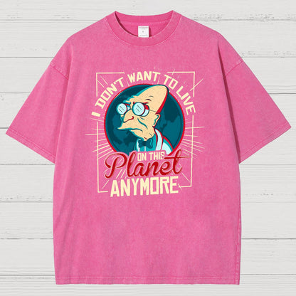 I Don't Want To Live Here Vintage Distressed T-shirt