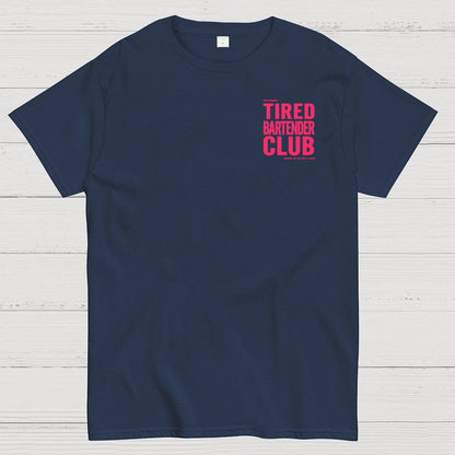 Tired Server Club Front And Back Printing Geek T-Shirt