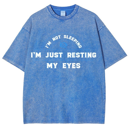Just Resting My Eyes Vintage Distressed T-shirt