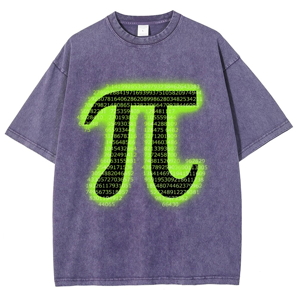 Pi Vintage Distressed T-shirt