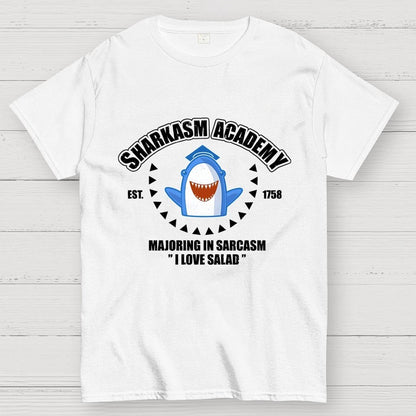 Sharkasm Academy Unisex Geek T-Shirt