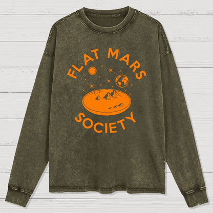 Flat Mars Washed Long Sleeve Tee