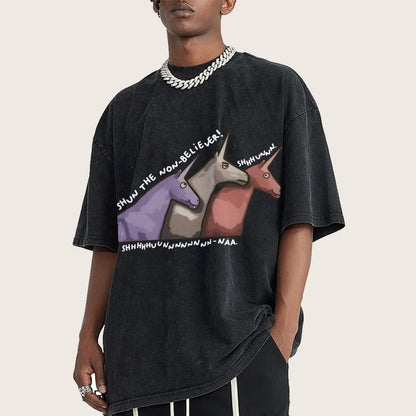 Shun the Non-Believer   Vintage Distressed T-shirt
