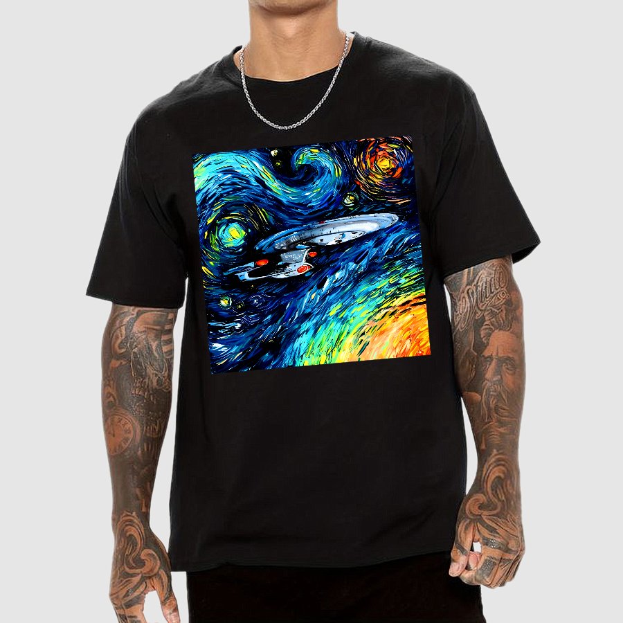 Van Gogh Never Adventurously Went Geek T-Shirt