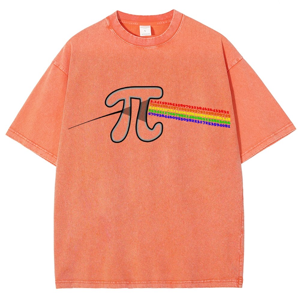 Pi Flow Vintage Distressed T-shirt