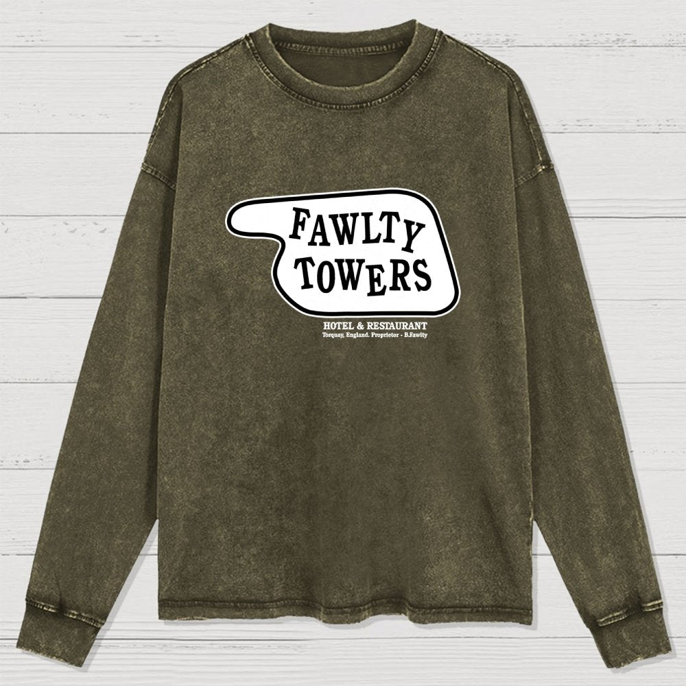 Don’t Mention The War  Washed Long Sleeve Tee