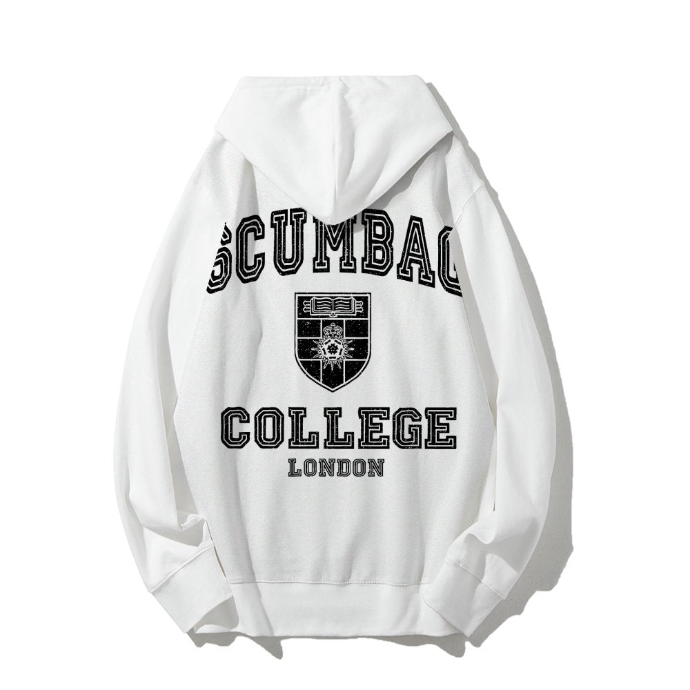 Scumbag College Unisex Printed Back Unisex Cotton Hoodie