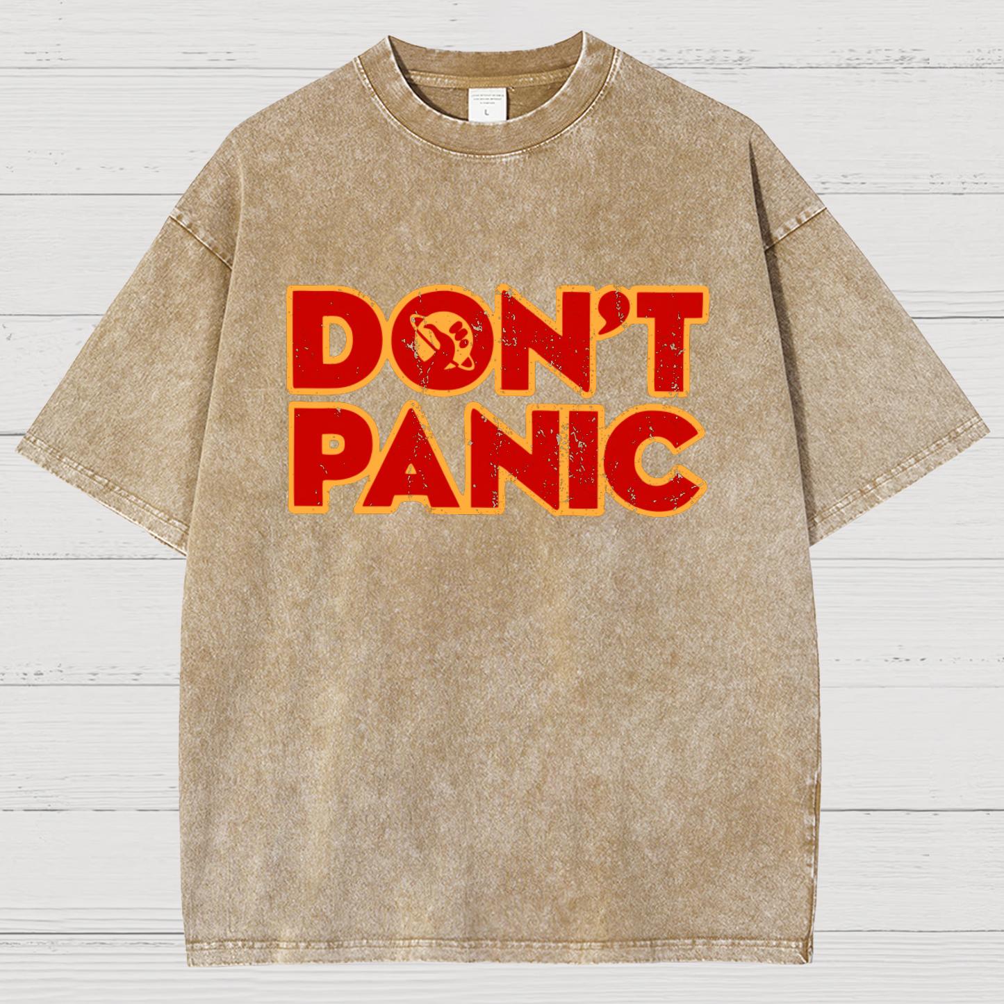 Dont Panic Vintage Distressed T-shirt