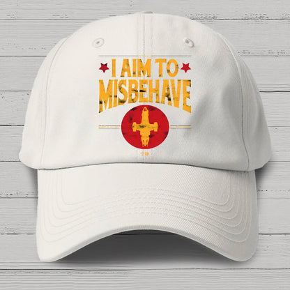 I Aim To Misbehave Cotton Hat