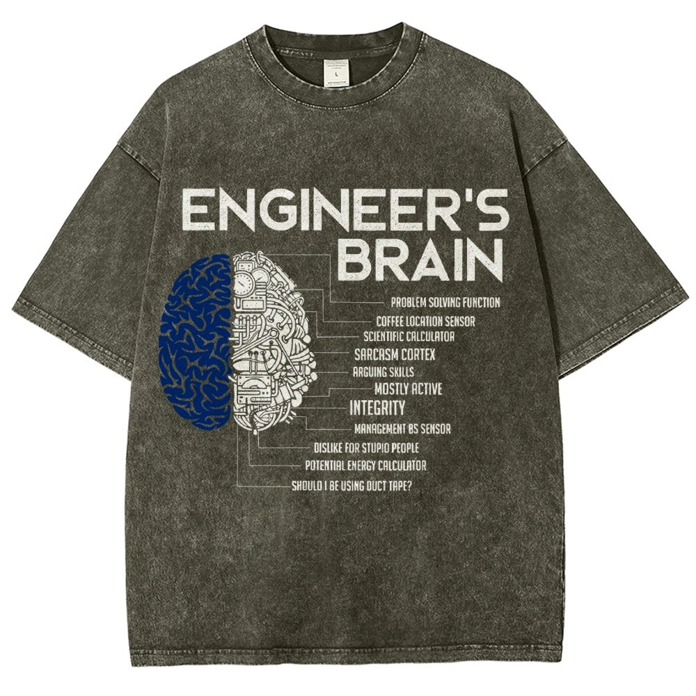 Funny Engineer Vintage Distressed T-shirt