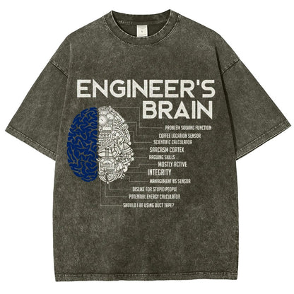 Funny Engineer Vintage Distressed T-shirt