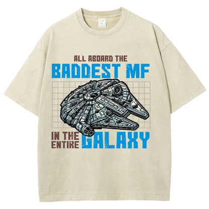 Baddest in the galaxy Vintage Distressed T-shirt