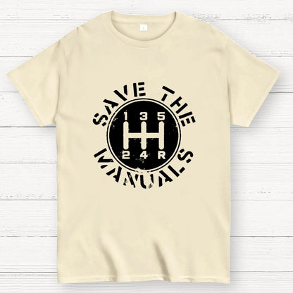 Save The Manuals Geek T-Shirt