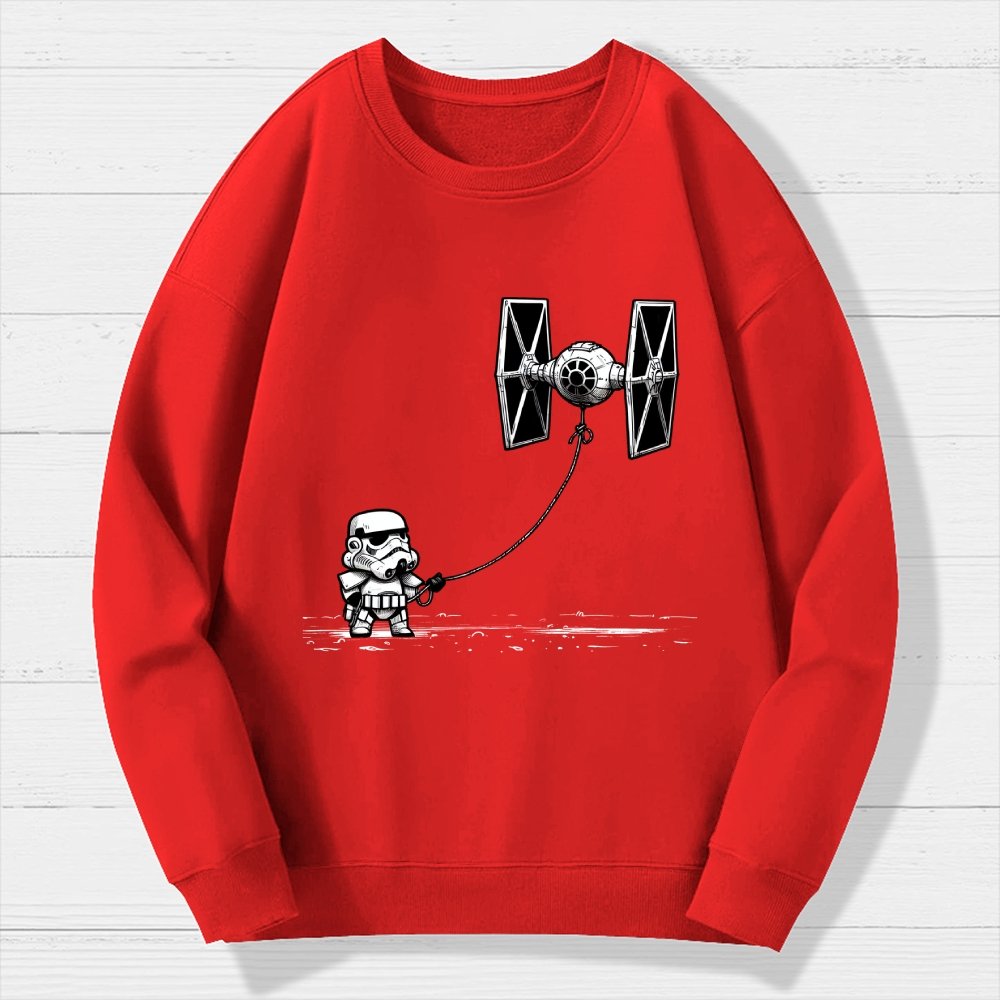 Flying The Galactic Alliance's Kite Geek Cotton Sweatshirt
