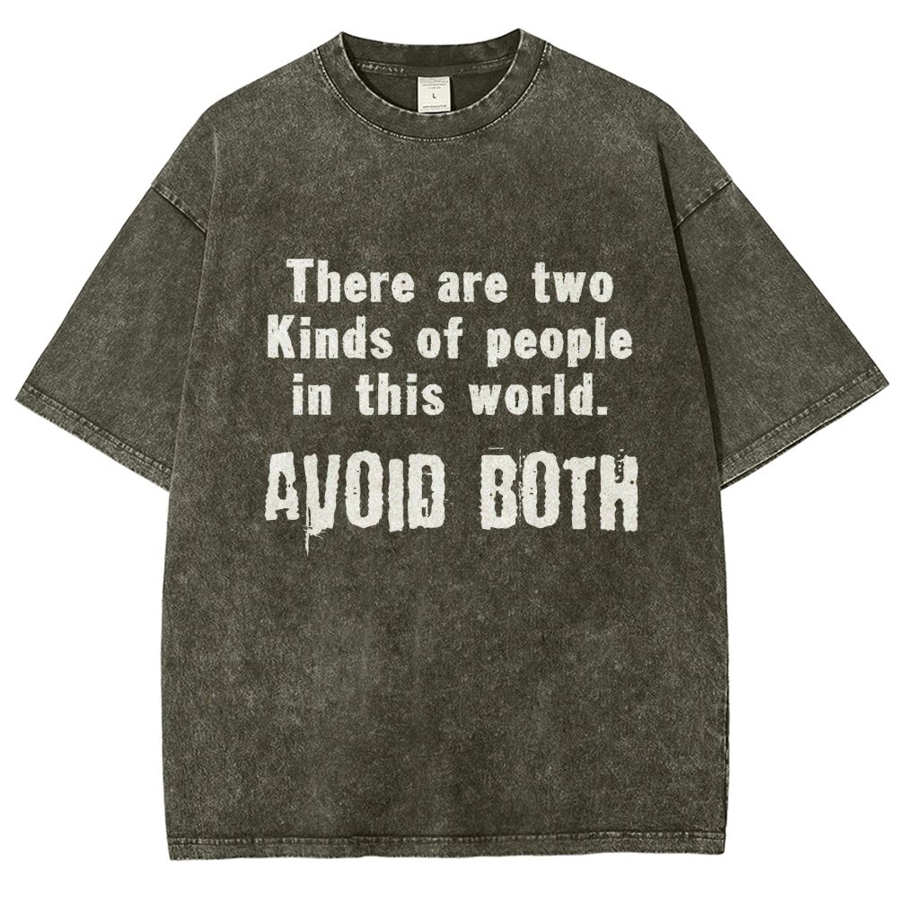 There Are Two Kinds Of People In This World Vintage Distressed T-shirt