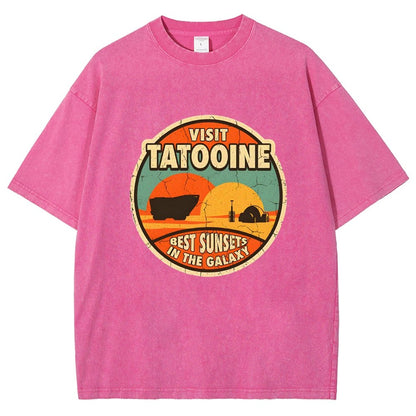 Best Sunsets In The Galaxy Vintage Distressed T-shirt