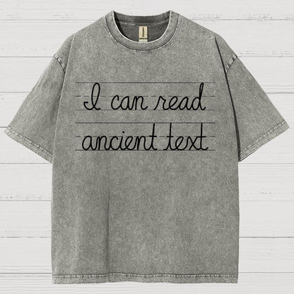 Ancient Text Vintage Distressed T-shirt
