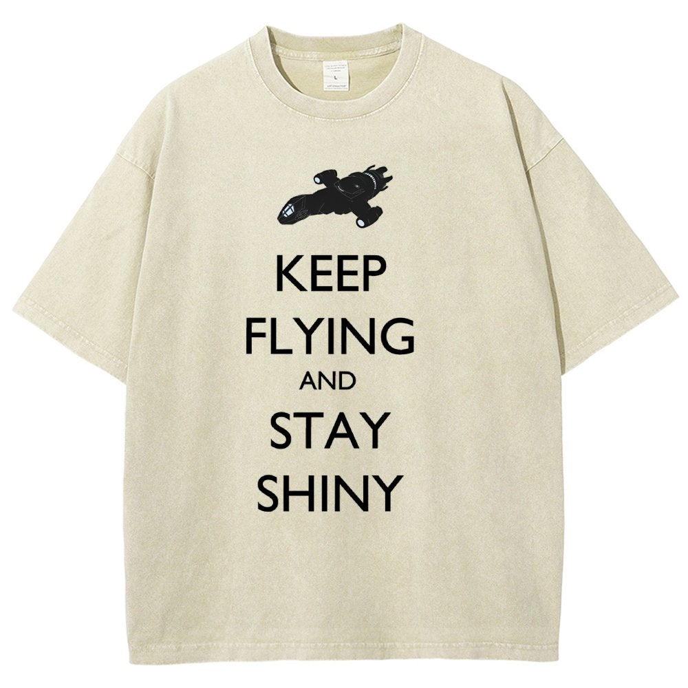 Keep Flying And Stay Shiny Vintage Distressed T-shirt