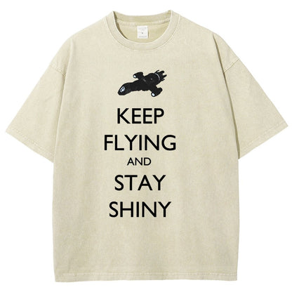 Keep Flying And Stay Shiny Vintage Distressed T-shirt