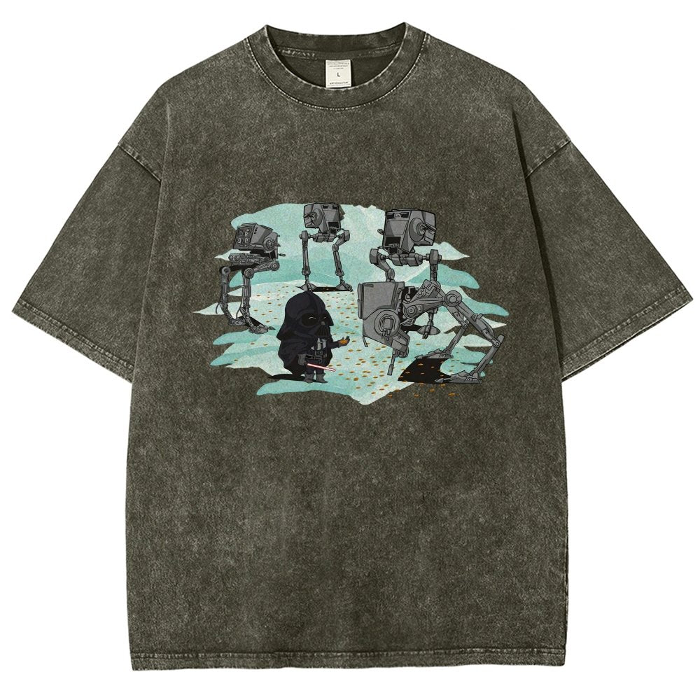 Dark Lord feeds the mechanical bird Vintage Distressed T-shirt