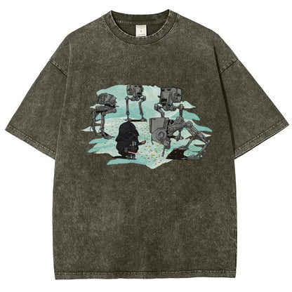 Dark Lord feeds the mechanical bird Vintage Distressed T-shirt