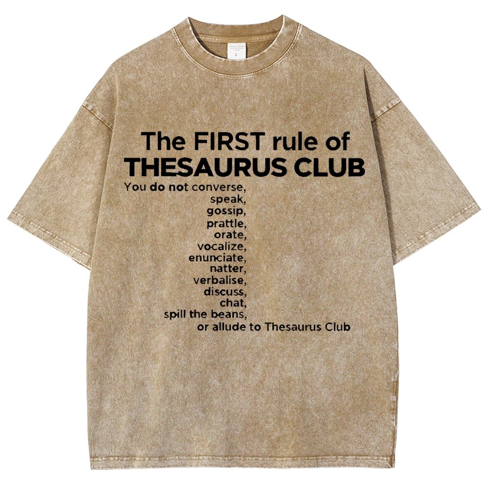 Thesaurus Club Confidential Vintage Distressed T-shirt