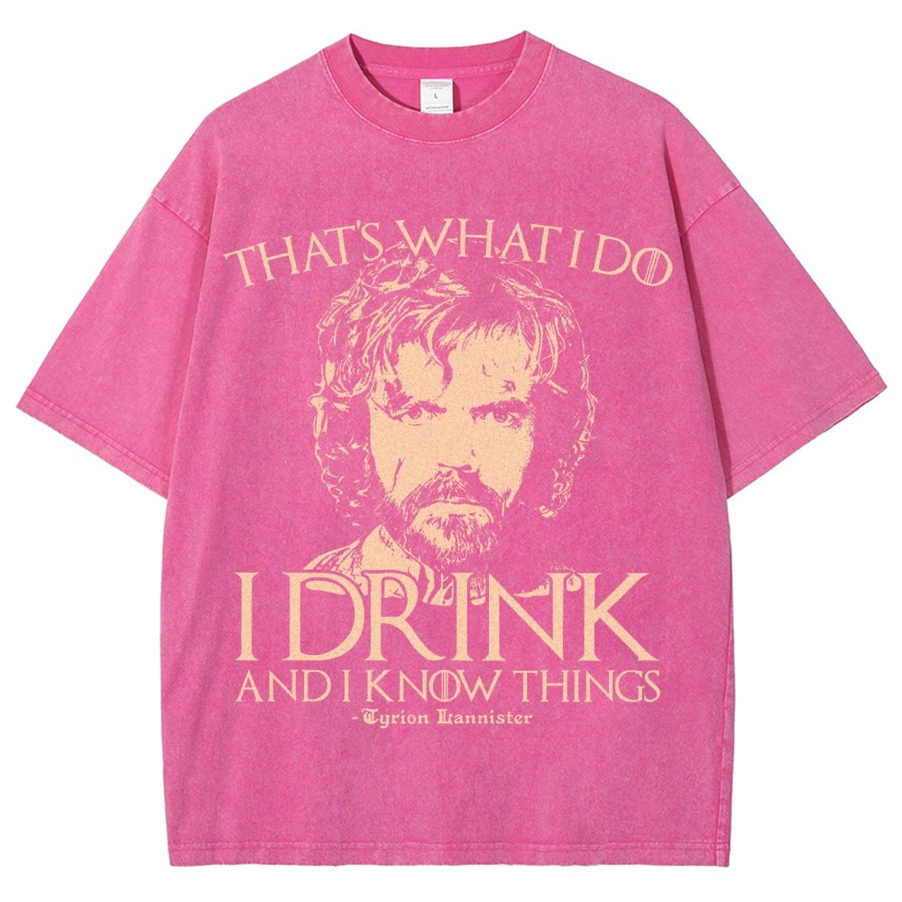 I Drink And I Know Things Vintage Distressed T-shirt