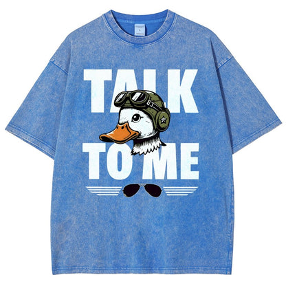 Talk To Me. Vintage Distressed T-shirt