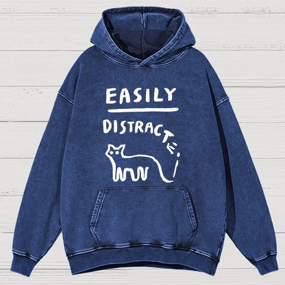 Easily Distrac Vintage Distressed Hoodie