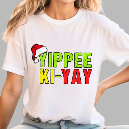 Yippee-Ki-Yay Funny Christmas Geek T-Shirt