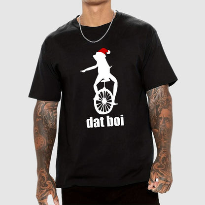 Christmas Here Comes Dat Boi Waddup Meme Geek T-Shirt