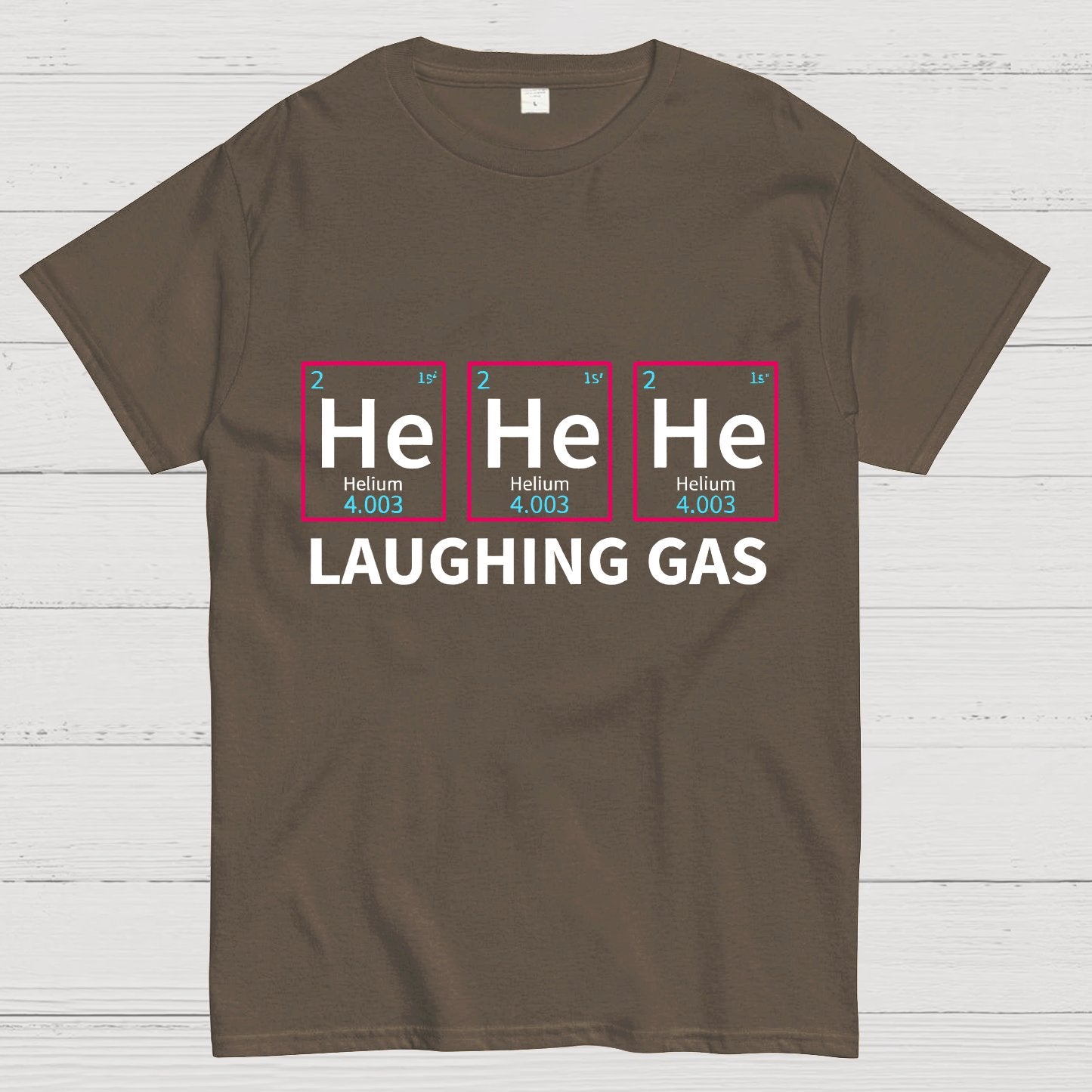 Laughing Gas Periodic Table of Elements Geeky T-Shirt