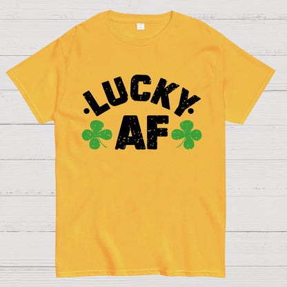 Lucky Af St. Patrick's Day Geek T-Shirt