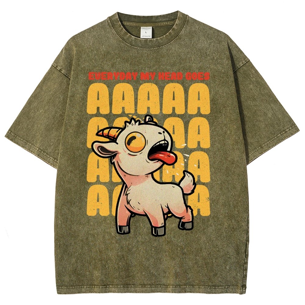 Everyday My Head Goes AAA Vintage Distressed T-shirt