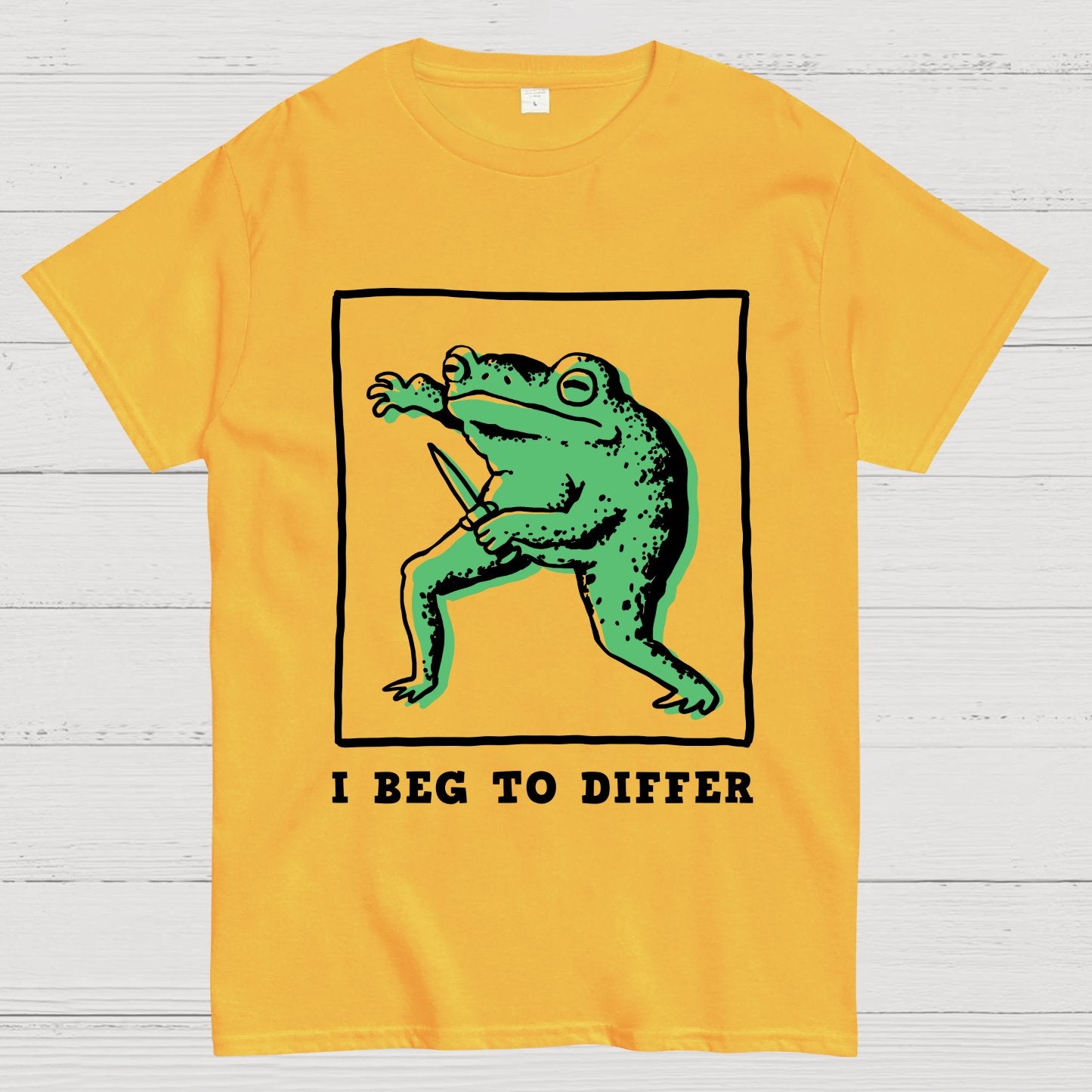 I Beg To Differ Frog Geek T-Shirt