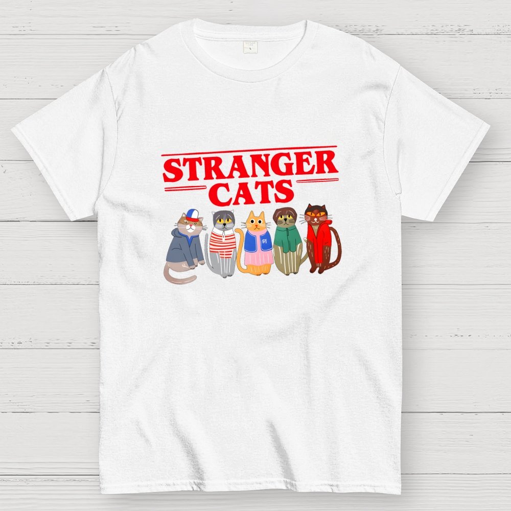 Stranger Cats Geek T-Shirt